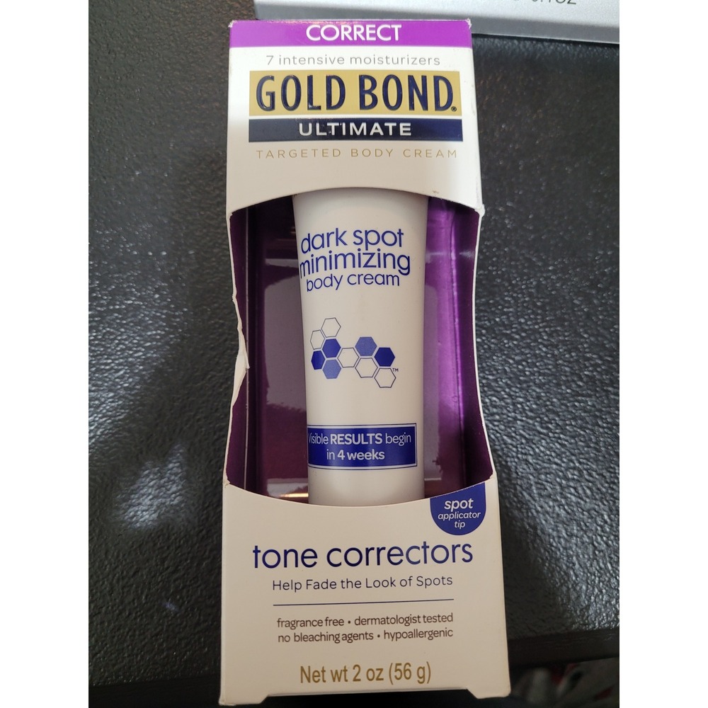 Gold Bond Dark Spot Minimizing Body Cream Unisex 2oz White New Tone Corrector